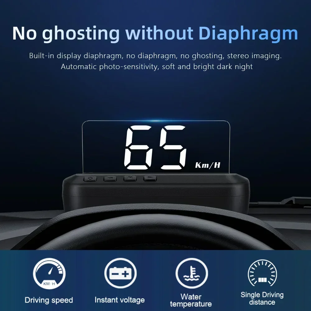 OBD2 HUD Projector Multi-function Car Head-Up Display OBD2 GPS Dual System obd2 hud projector,head up display,obd2 hud display
