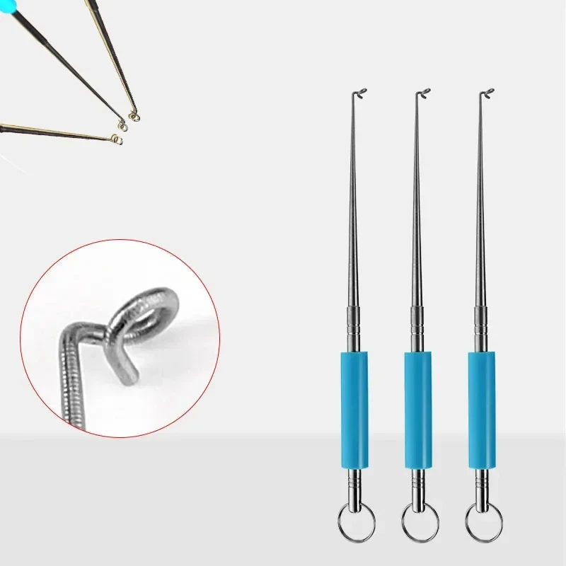 1-4Pcs 스테인레스 스틸 간편한 물고기 후크 제거기 안전 낚시 후크 추출기 분..