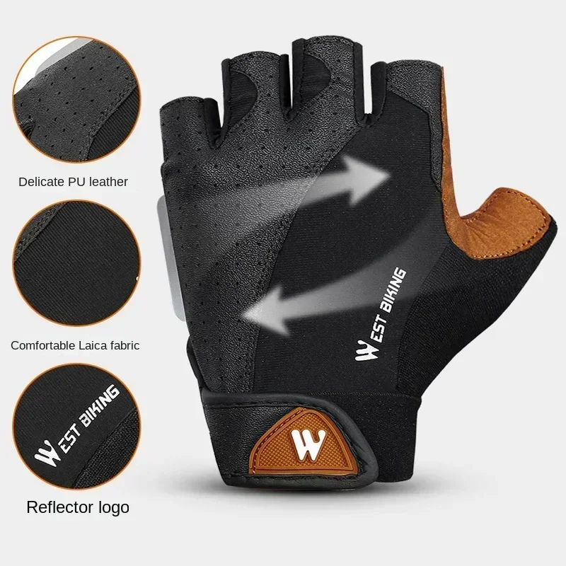 Half-finger breathable cycling gloves men and women mountain bike fitness gym running sports bicycle motorcycle gloves sport gloves