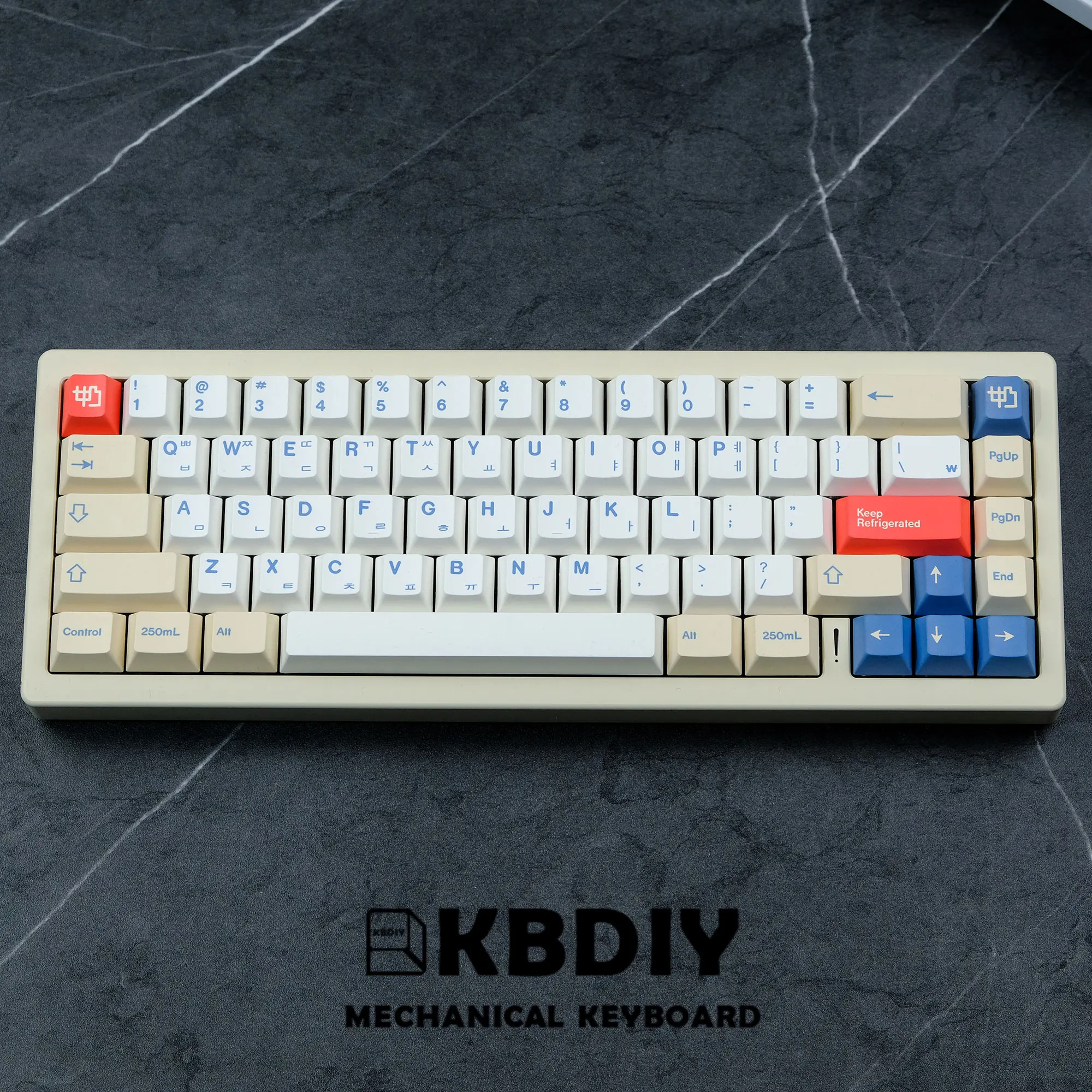 GMK Soymilk PBT Keycaps, Cherry Profile MX