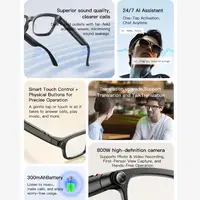 New 800W Smart Video Glasses with Camera 1080P HD video recording 4K resolution Photochromic lenses AI translation Voice assista - Image 3