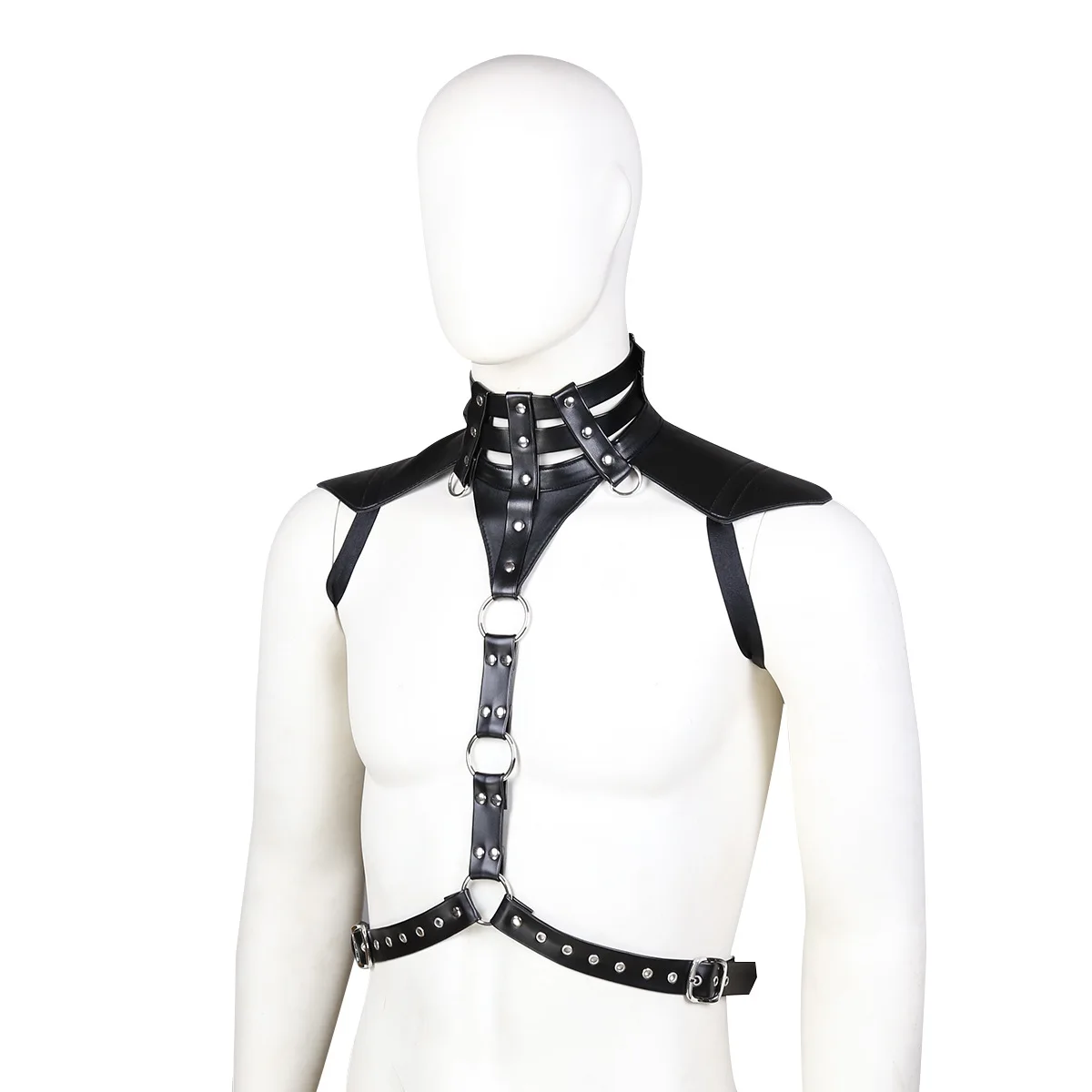 Wholesale SacKnove 19116 Cool Shoulder Chest Bdsm Bondage Suit Strap Men  Adult Sexy Leather Costumes Male Gays Fetish Body Harness Set From  m.