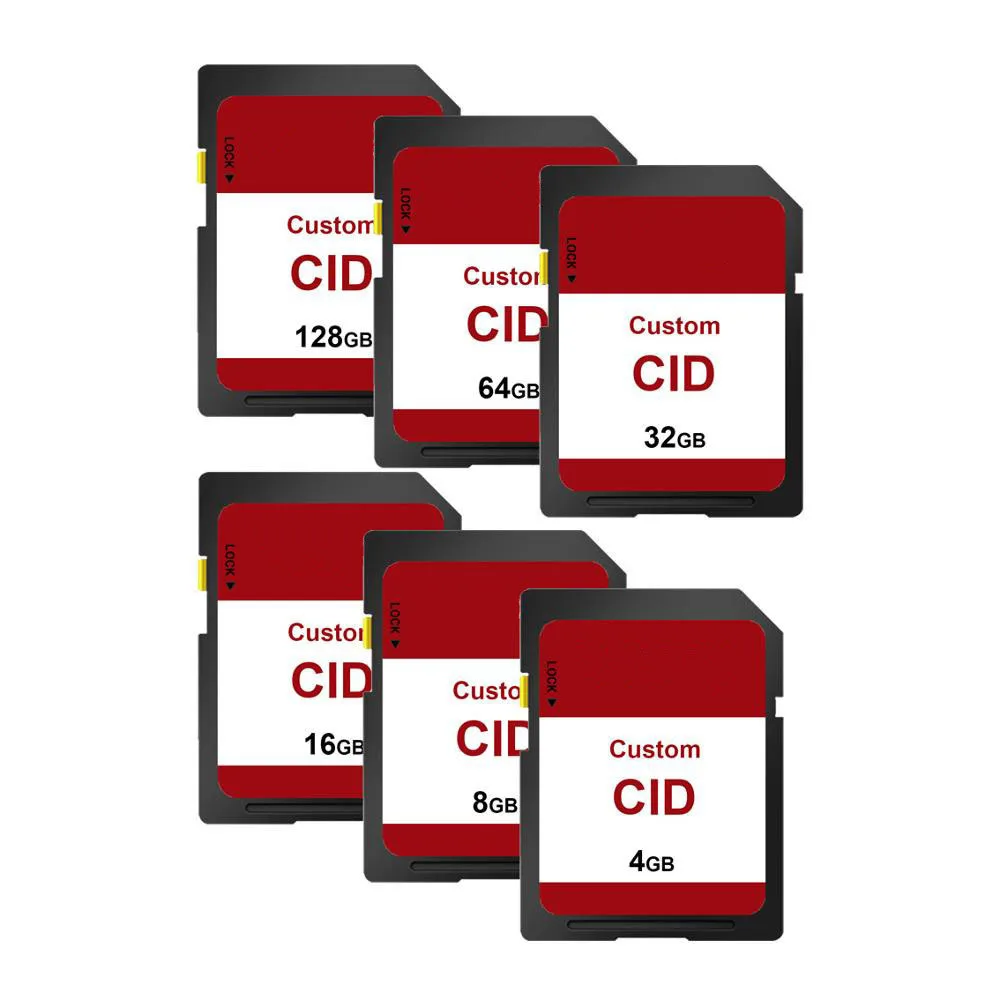 

20pcs Change CID OEM 16GB 32GB 8GB make CID SD card memory card 64GB high speed Customized high-end Record MAP navigator Adapter