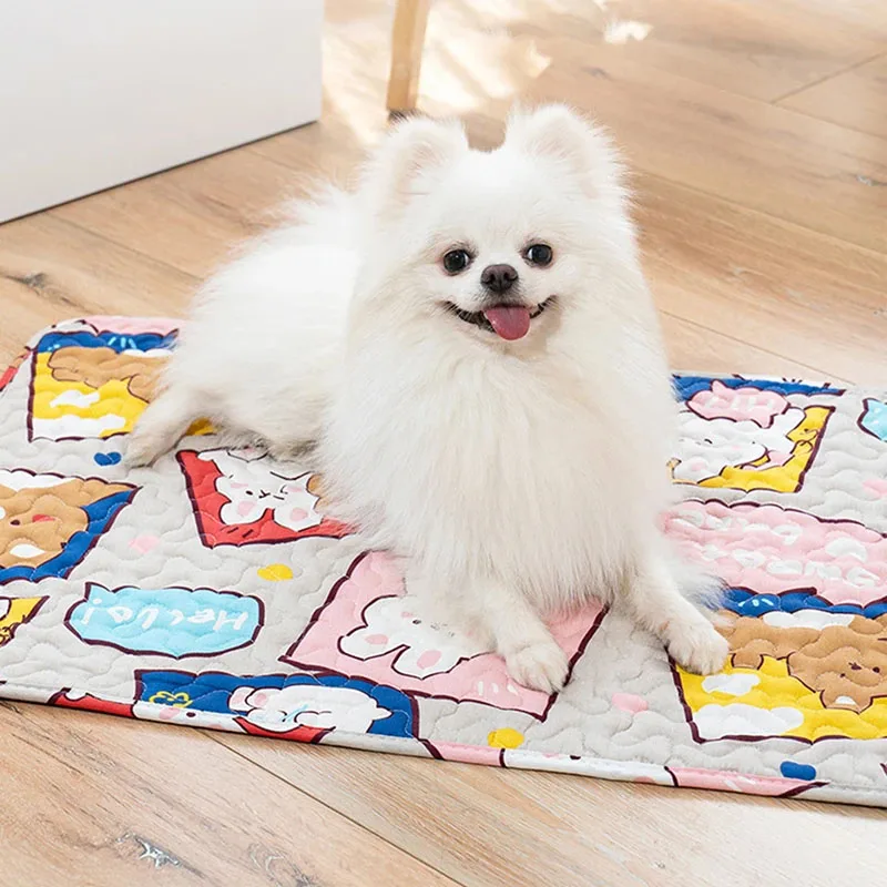 Pet Summer Cool Carpet Cuscinetti Per Il Ghiaccio Per Cani Cani Di Piccola E Media Taglia Sleep Assorbenti Speciali Per Gatti Tappetini Per Animali Do