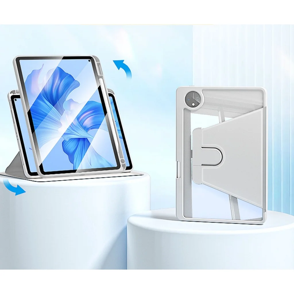 Transparente para Huawei Matepad Pro Rotação 360 Tampa com Suporte de Lápis Invólucro 132 in 2023 Pce-w30 Case - Imagem 2
