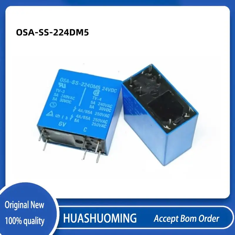 

NEW 10PCS/LoT OSA-SS-224DM5 0SA-SS-224DM5 5A 24VDC 6PIN OSA-SH-224DM5