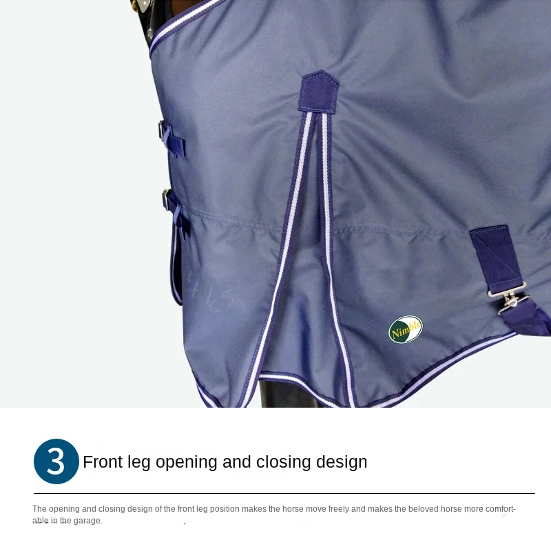 1Pc 1680D Oxford Cloth Winter Tear Resistant Thickened Horse Covering Equestrian Equipment Horse Warm Supplies Caparison