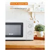 0.6 cubic foot microwave oven, 6 power settings, small microwave oven with handle, 700W countertop microwave oven 6