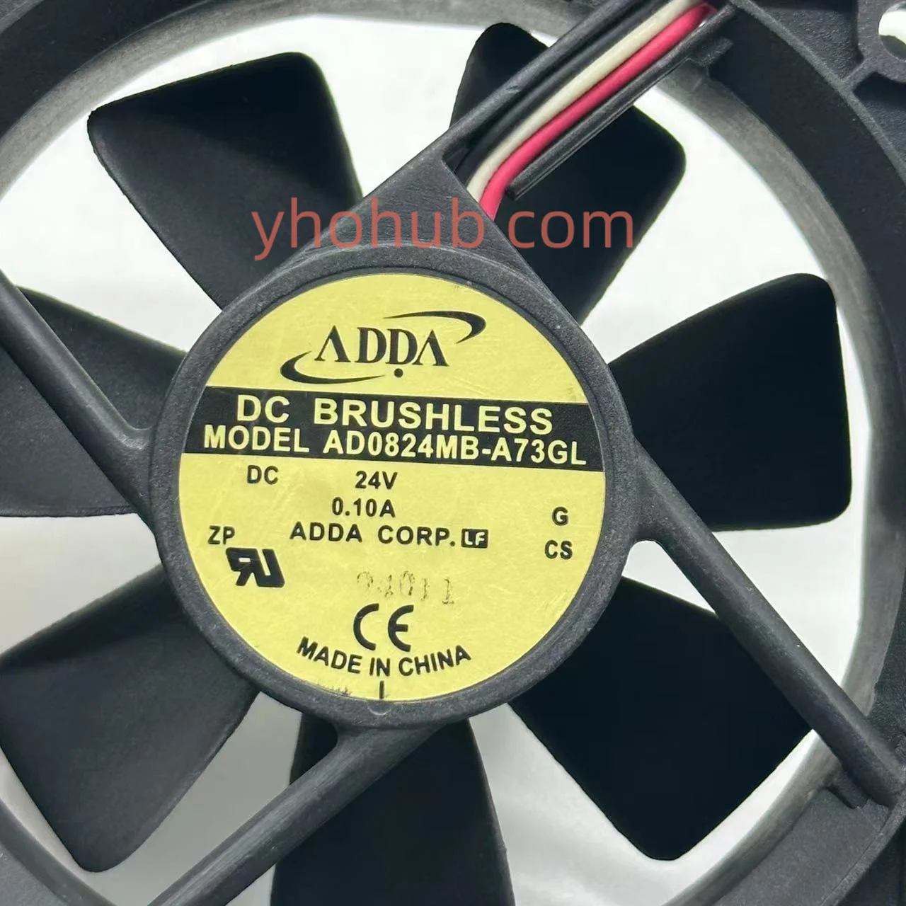Ventilador de Refrigeração Adda-server Fios Ad0824mb-a73gl dc 24v 0.10a 80x80x25 mm - Imagem 2