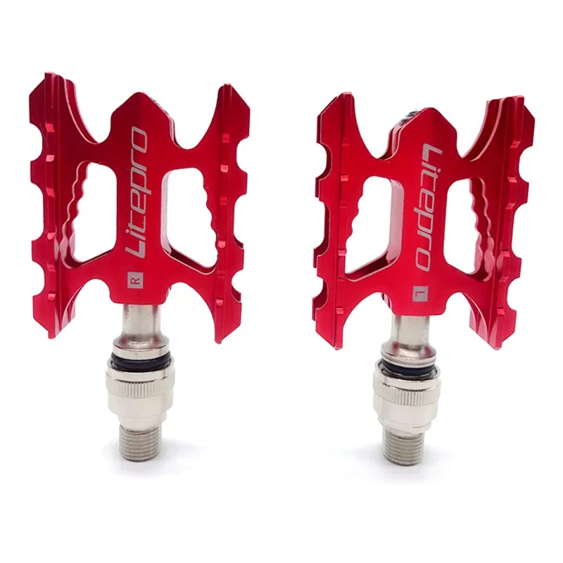 

Litepro Ultralight MTB Folding Bike Quick Release Pedal F-116 Lightweight LP Aluminum Alloy Bearing Pedals