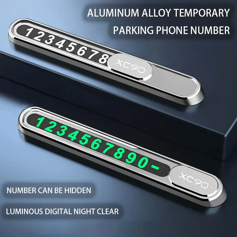 

Металлический автомобильный временный телефон для Volvo XC90 V90 2004 2016 2008 2007 2024 Аксессуары Логотип интерьера Carplay