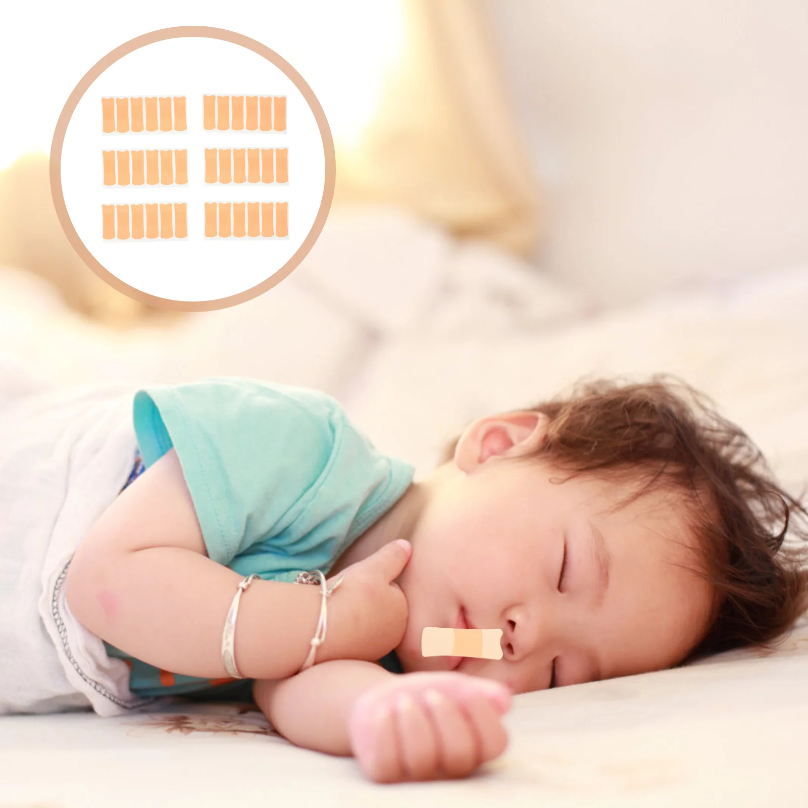 

72 Pcs Breathable Patch The Tape Sticker Non-woven Fabric Nasal Dilators