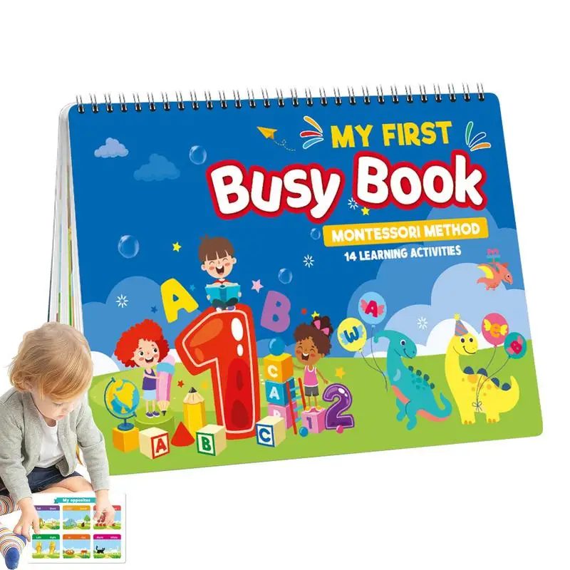 

Preschool Busy Book Pre K Learning Activities Book 14 Themes Educational Toys For 3 Year Old Girls And Boys Special Needs Toys