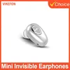 Mini Invisible Earphones Bluetooth 5.0 Wireless Headphones Hands Free Sports In-Ear Earbuds HiFi Music Gaming Headset with Mic 1