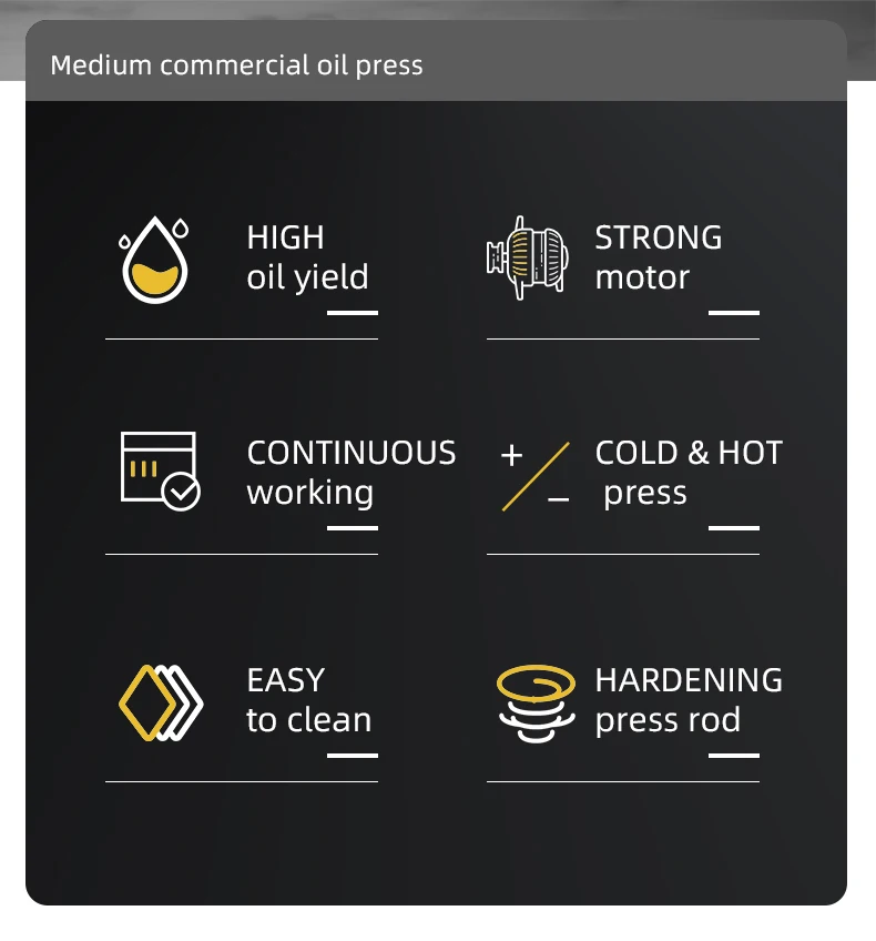 Description Picture 3 of item20-30kg/H Big Hopper Oil Press Machine 110v/220v Automatic Commercial Electric Intelligent Control Stainless Steel Oil Extractor