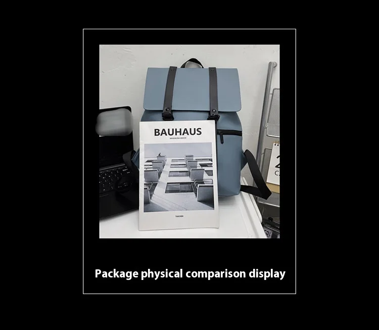 Studentski ruksak Novi trend Insen serije Ruksak za parove Poslovni ležerni jednostavni ruksak od umjetne kože za računalo_voghion.com