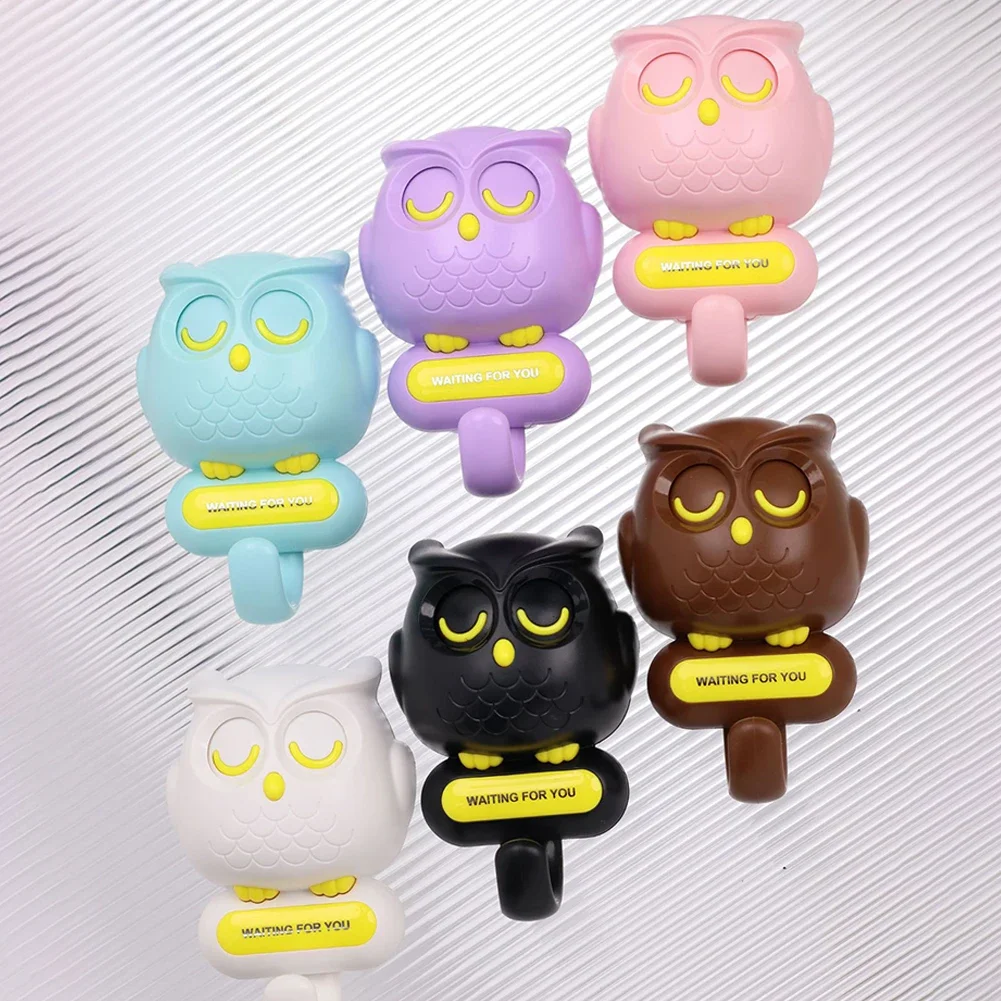 Description Picture 6 of itemCreative Wall Hanger Automatic Open Close Eyes Owl Key Holder Key Hanger Storage Hook for Hanging Towels Hats Coat Bags Key
