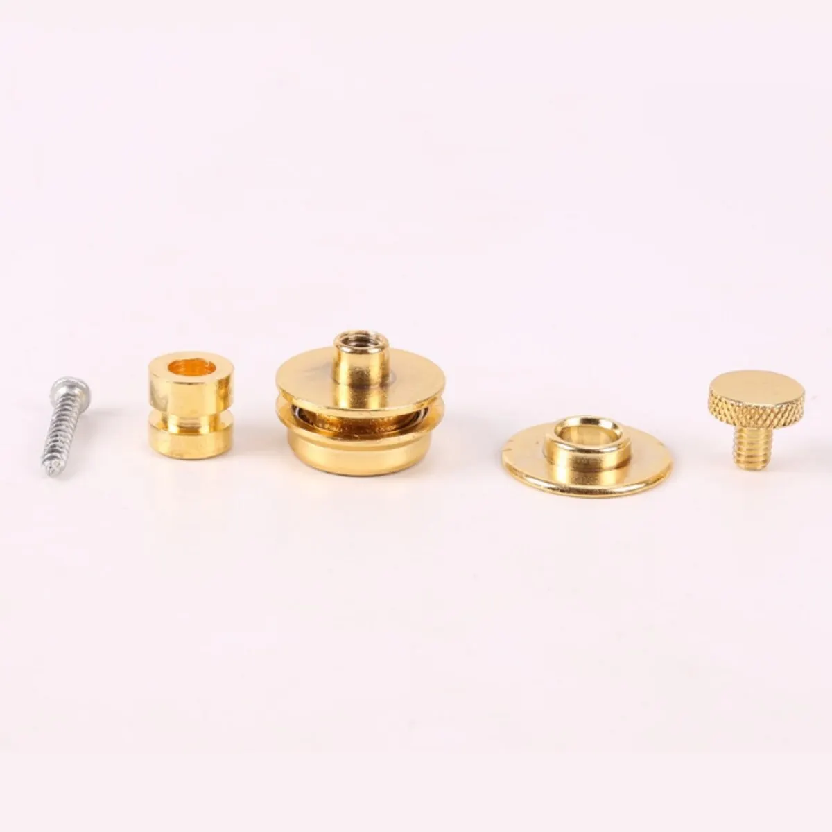 Description Picture 4 of item1 Pcs Guitar Strap Lock Heavy Duty Metal Button Security Straplock for Electric Acoustic Guitar Bass Ukulele