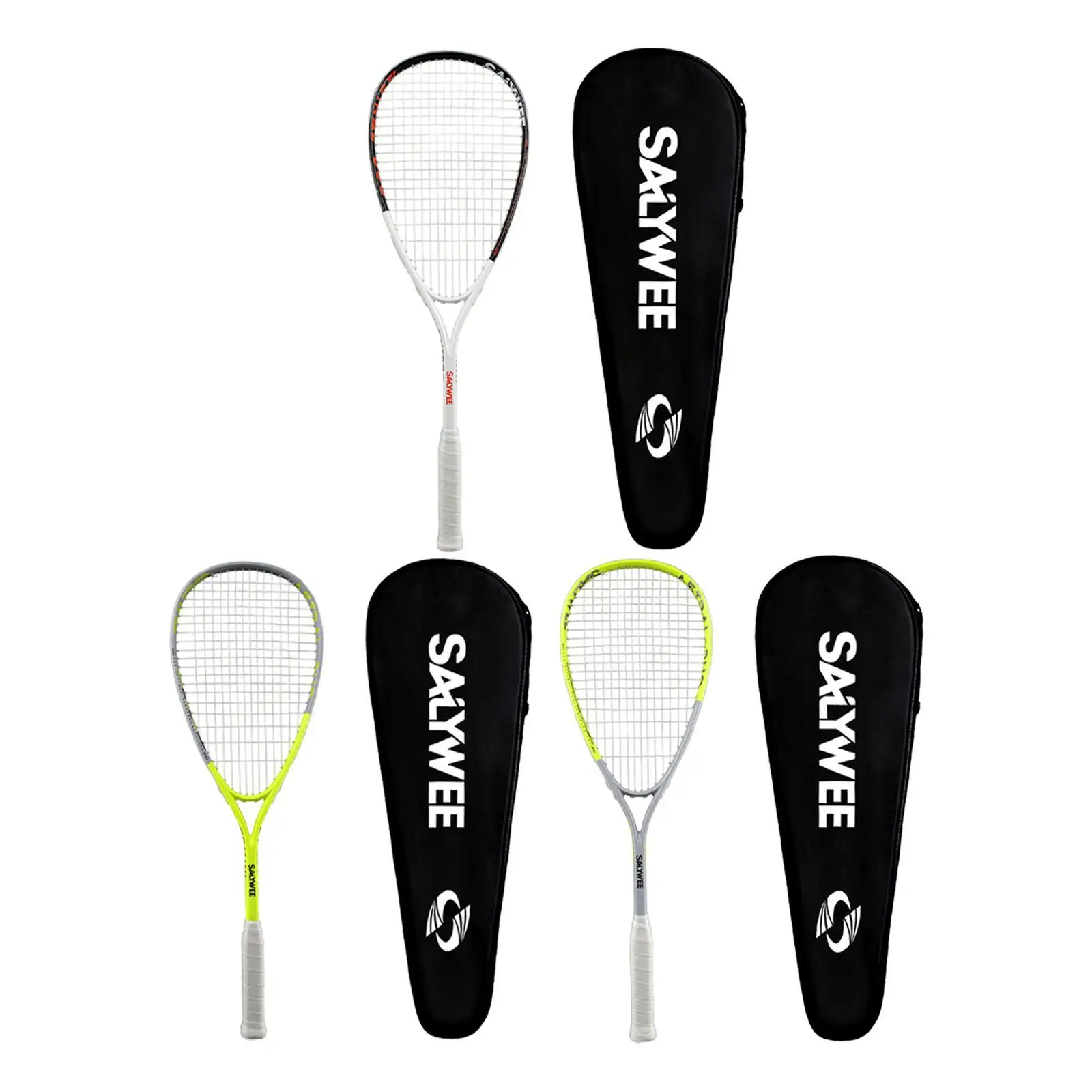 Carbon Fiber Frame Squash Racket Tear Drop Squash Racquet with Bag Squash Training Paddle for Park Traveling Indoor Beginners Carbon Fiber Frame Squash Racket Tear Drop Squash Racquet with Bag Squash Training Paddle for Park Traveling Indoor Beginners
