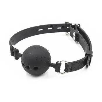 3 Size BDSM Mouth Plug Full Silicone Breathable Ball Gag Bondage Open Mouth Gags Sex Toys Couple Fetish Restraint Adult Game 2