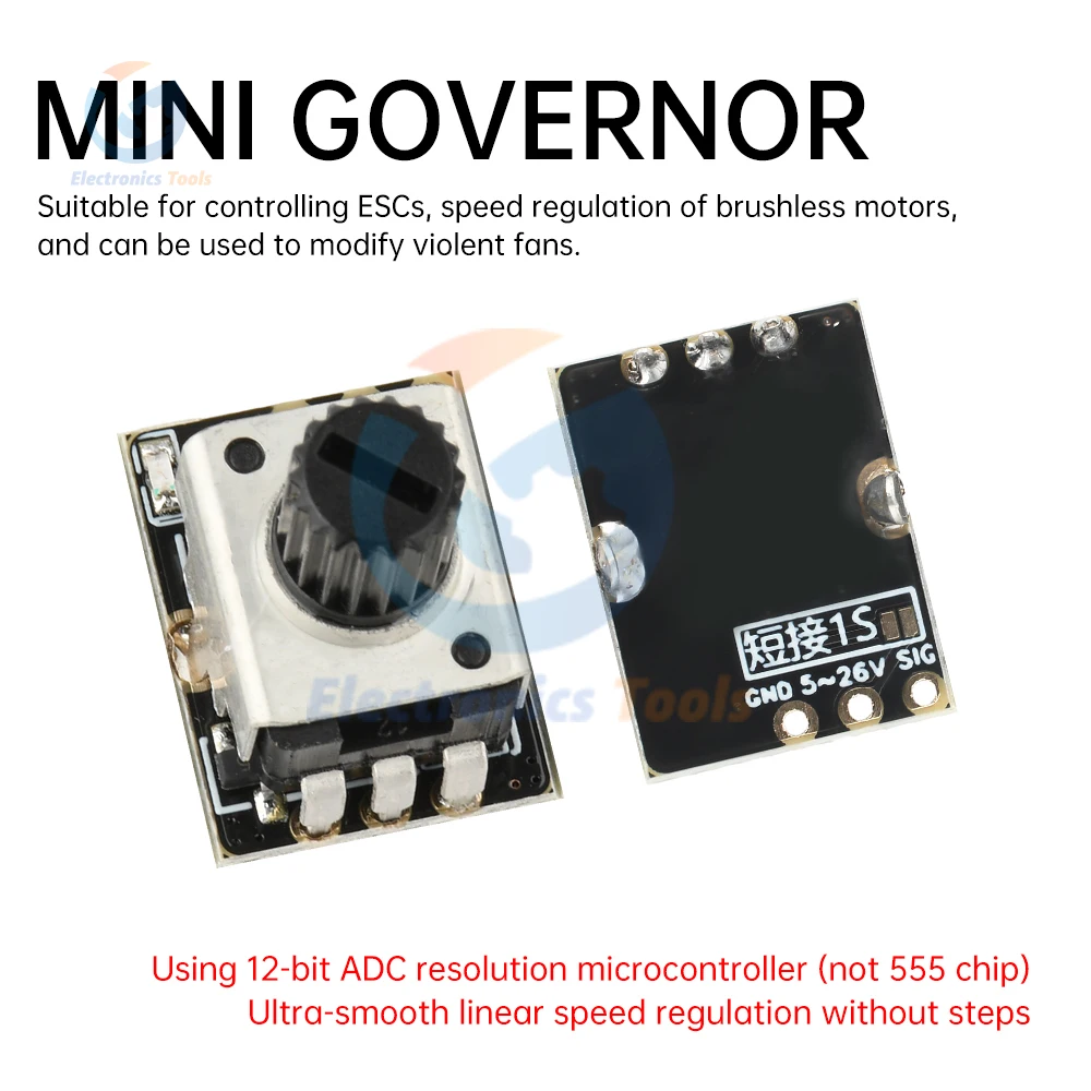 DC 2.6-26V 50HZ Motor Controller Mini ESC Tester DIY Brushless Fan Simple Aeromodelling Motor PWM Governor Speed Controller 5PCS