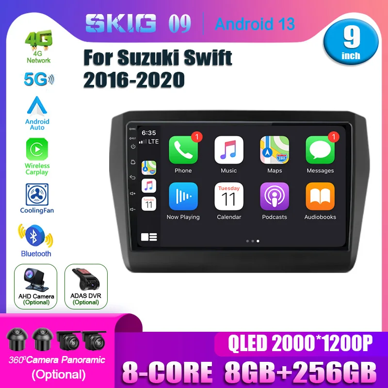 

For Suzuki Swift 2016 -2020 Car Radio Stereo navigation for car navigation auto car camera Video Player Wireless Carplay 5G wifi