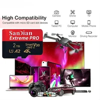 Class 10 U3 V30 Waterproof Memory SD Cards with USB Adapter 128GB 512GB High Speed Micro TF/SD Card for Phone Laptop Camera 4