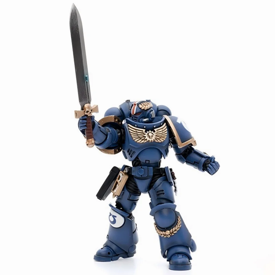 1/18 JOYTOY Ultramarines Captain in Gravis Armour Action Figure In Stock