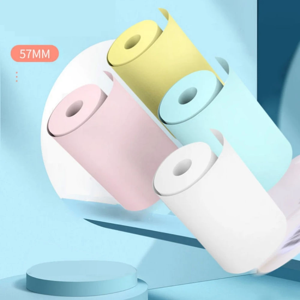 Thermal Sticker Paper 57x25MM Photo Color For Children Camera Instant Print