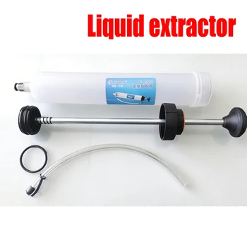 Pompa per Olio Motore Auto, Efficiente Siringa Manuale a Vuoto per Trasferimento Liquido Refrigerante, Traslucida 500ML