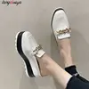 Chain Pearl Wedges Platform Mules Sandals Women Luxury Brand Design High Heels Slipper Women Wedge Platform pumps Loafers 35-42 2