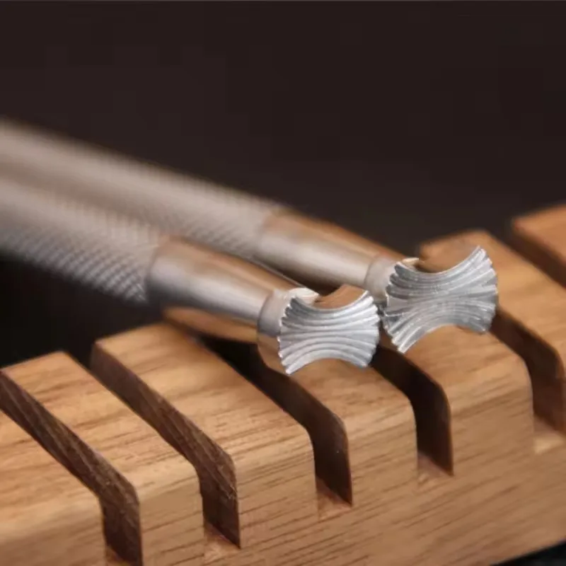 304 Stainless Steel Leather Stamping Tool Used For Leather Carving DIY Metal Punch With Woven Pattern Embossed Metal Seals
