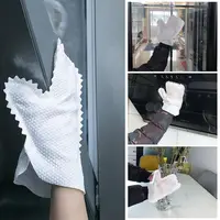 10/50pcs Non-woven Dust Cleaning Gloves Reusable Fish Scale Cleaning Duster Gloves Household Kitchen Cleaning Tool 2