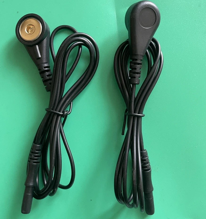 10pcs (5pair) New Black Connection Cable Wire for Healy Device 4mm