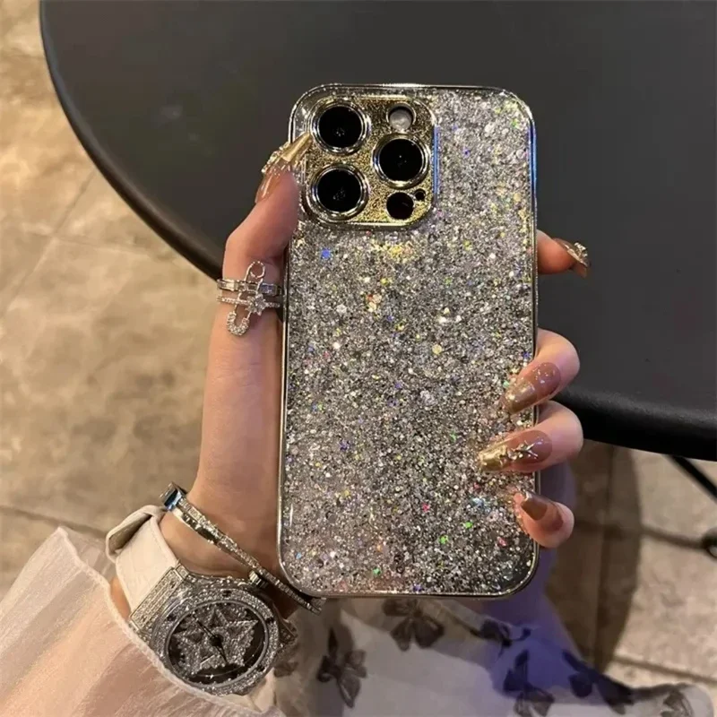 Luxury Glitter Bling Phone Case - Shockproof Bumper Cover