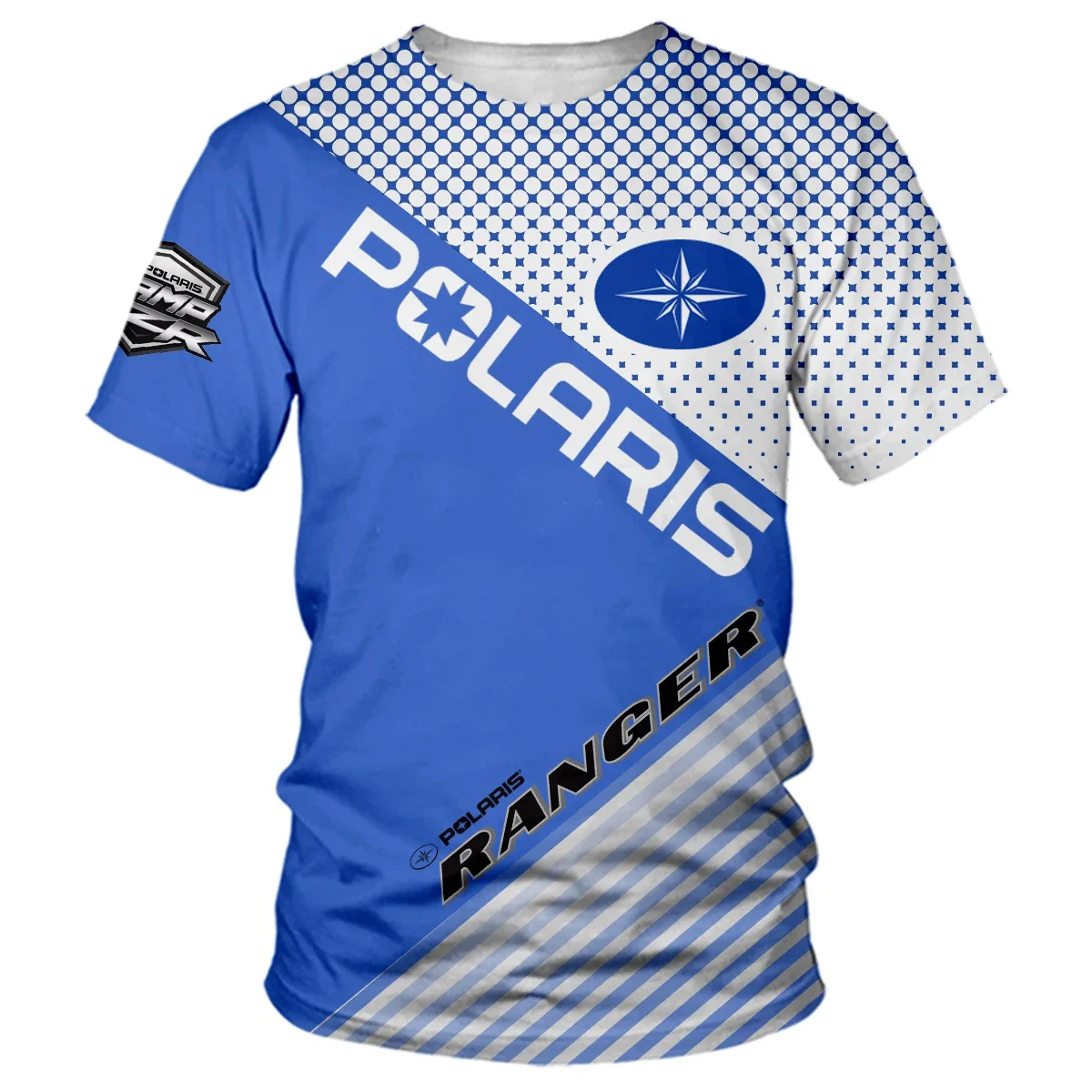 

2024 New Hot North Star Racing Summer 3D Printed T-shirt Men's and Women's Round Neck Casual Fashion Short-sleeved Top