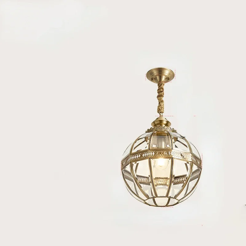 

European style copper lamp corridor lamps corridor lamps bar lamp modern restaurants simple and staircase lamp pendant lights