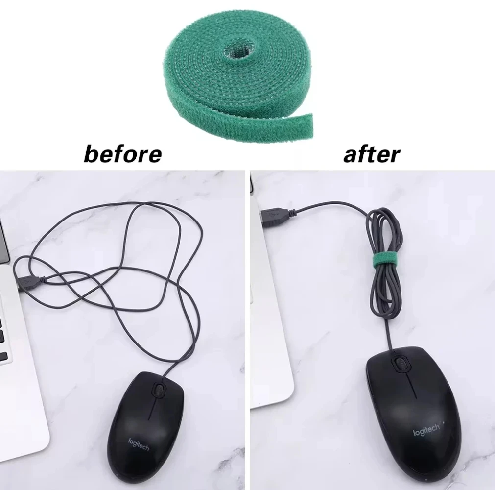 10M Nylon Plant Bandage Tie Reusable Plant Hook Loop Ties Green Fastener Tape Bamboo Cane Wrap Support Home Garden Accessories