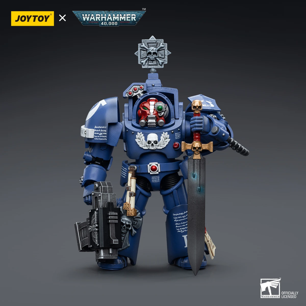 

『In Stock』JOYTOY 1/18 Warhammer 40k Series Action Figures Ultramarines Terminators Sergeant Terconon Anime Games Military Model