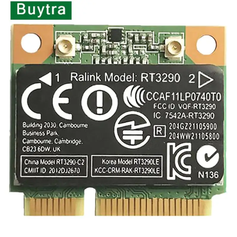 

150Mbps 2.4Ghz RT3290 802.11B/G/N Wireless Wlan WIFI + Bluetooth BT 3.0 Half Mini PCI-E Card For HP CQ58 M4 M6 4445S DV4