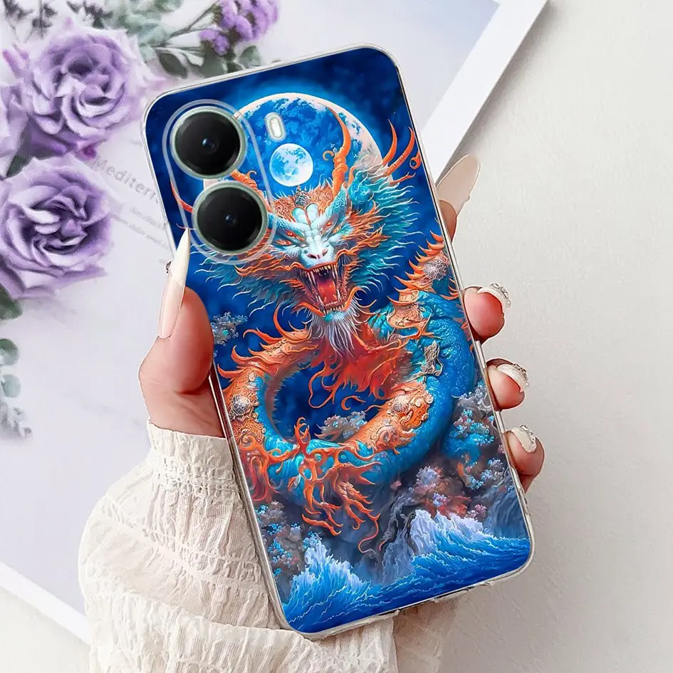 Cool Cartoon Animal Soft Silicone Clear Phone Case Cover