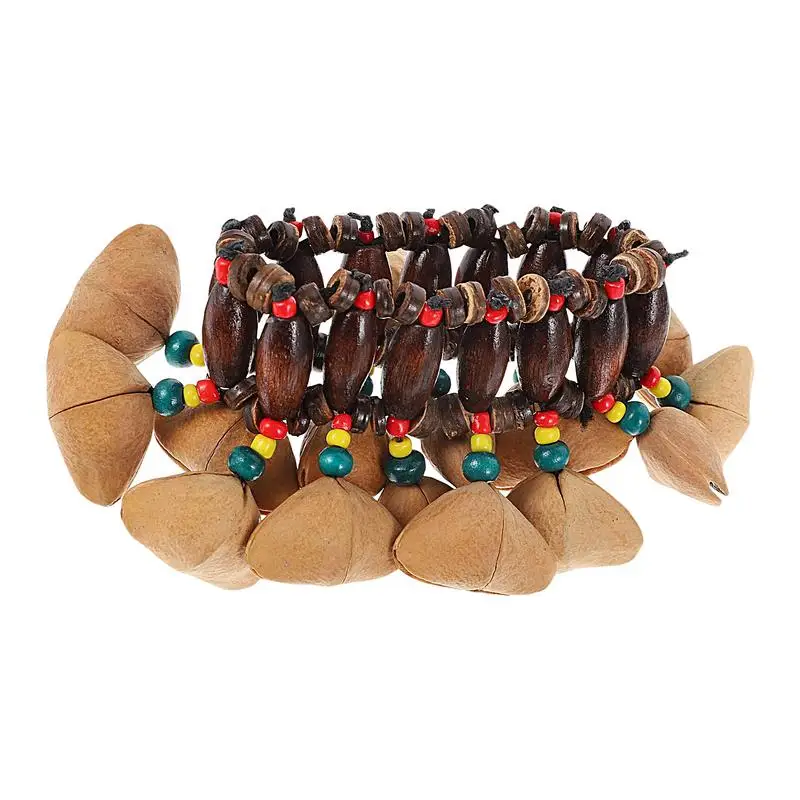 

Гайка ручной Колокольчик натуральный Африканский Племенной Стиль орех ракушка рукоделие ранний колокольчик Африканский орех оболочка браслеты перкуссионные