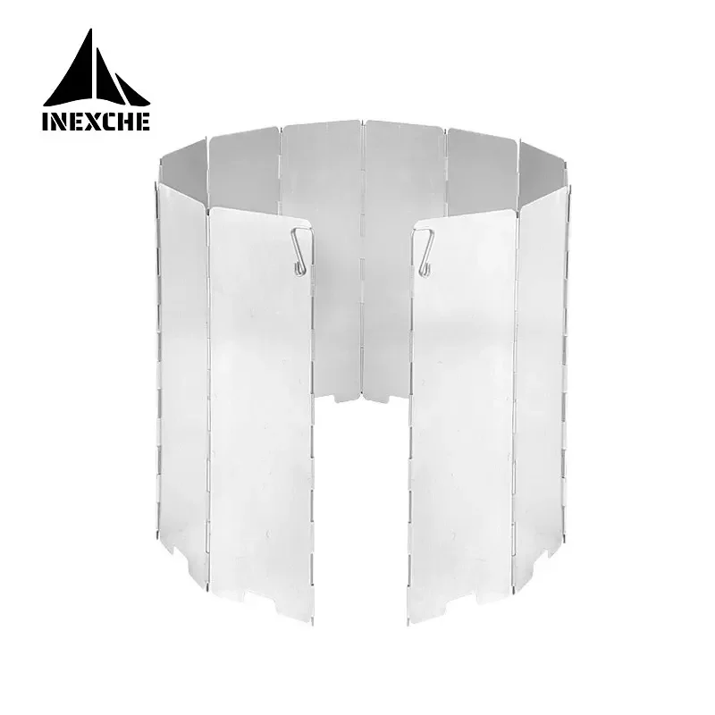 Gas Stove Wind Shield 8/9/10/12/14/16 Plates for Outdoor Camping Picnic Cooking