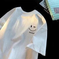 T-shirt d'été à manches courtes imprimé, Simple et à la mode, pour dames et garçons, même haut ample et décontracté de grande taille 5