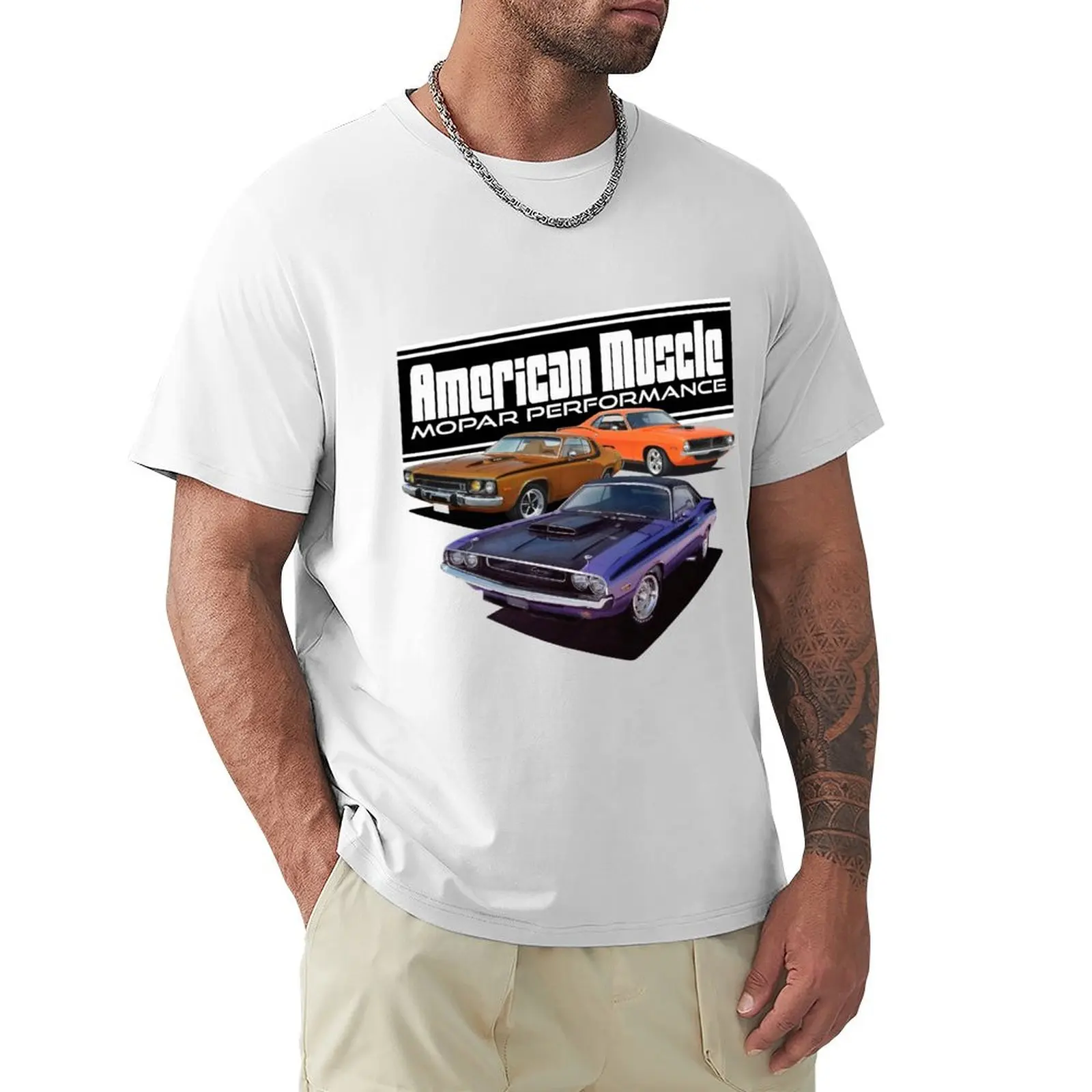 T-Shirt Classica Performance Cars Summer Top Graphics T-Shirt Manica Corta Da Uomo