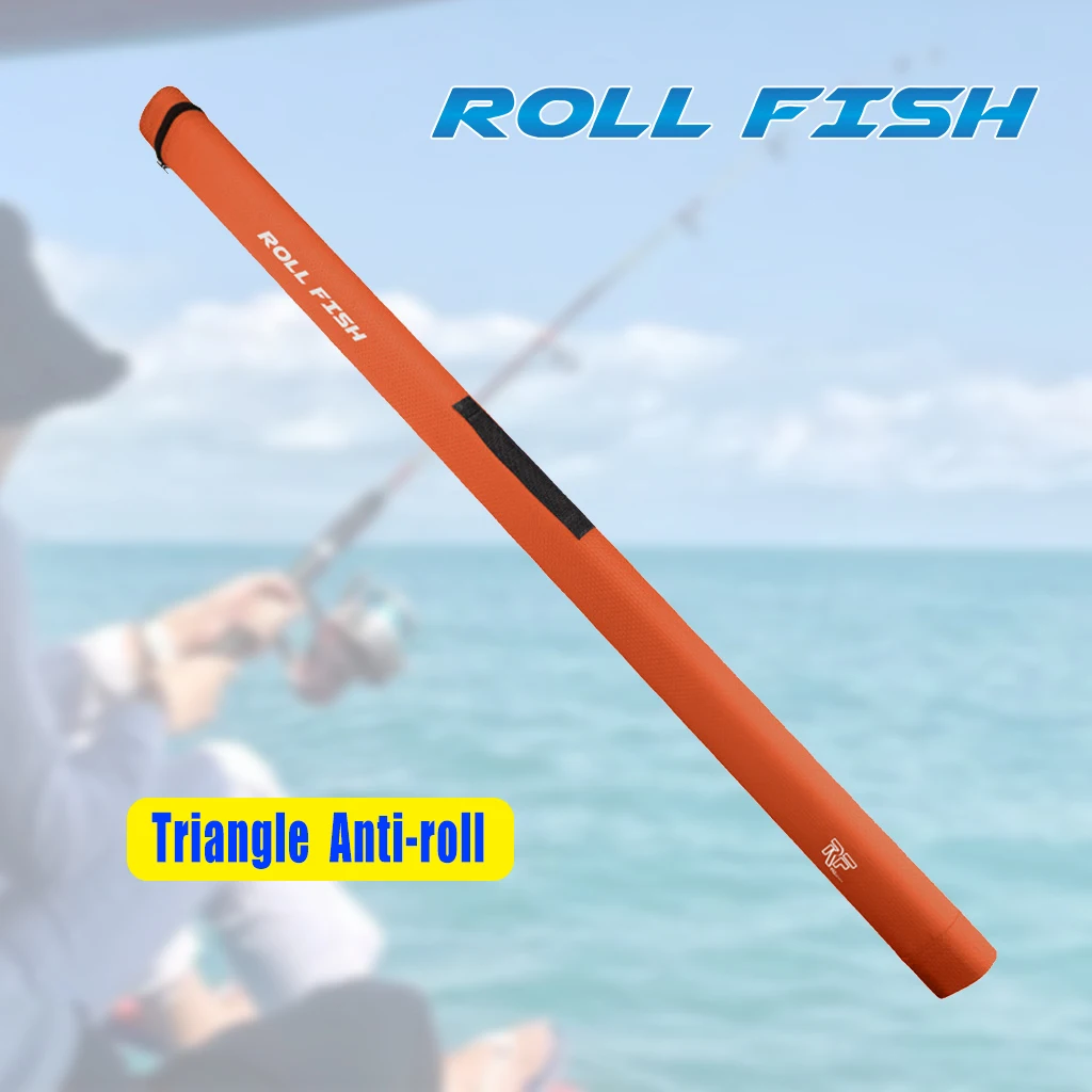 Tube de rangement pour canne à pêche ROLLFISH étanche coque dure anti-roulement 1.09-1.54m