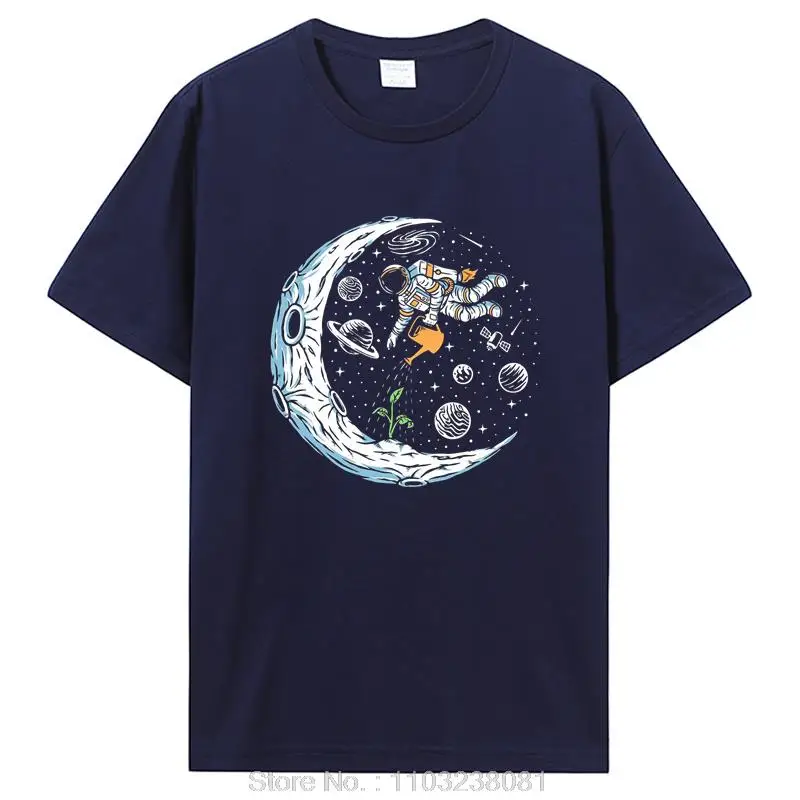 T-shirt da uomo con stampa astronauta in 100% cotone_voghion.com