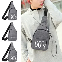 

Men's 2022 Crossbody Chest Bag Harajuku Handbag Multifunctional Outdoor Sports New Year Print Fashion Crossbody Canvas Bags