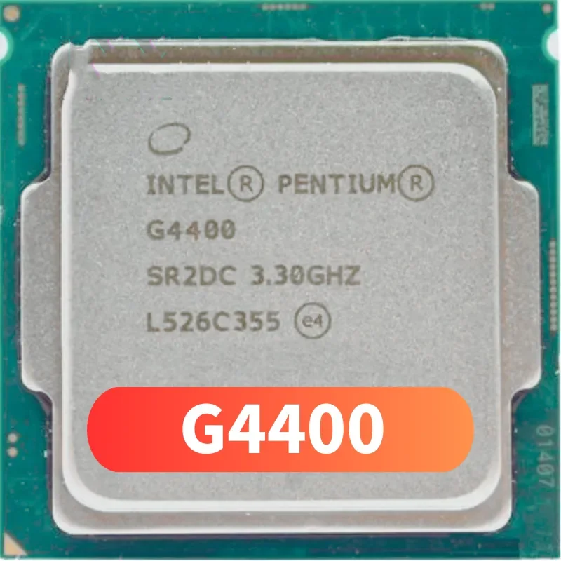 Intel Pentium G4400 3.3GHz Dual-Core 2-Thread CPU Processor 3M 54W LGA 1151