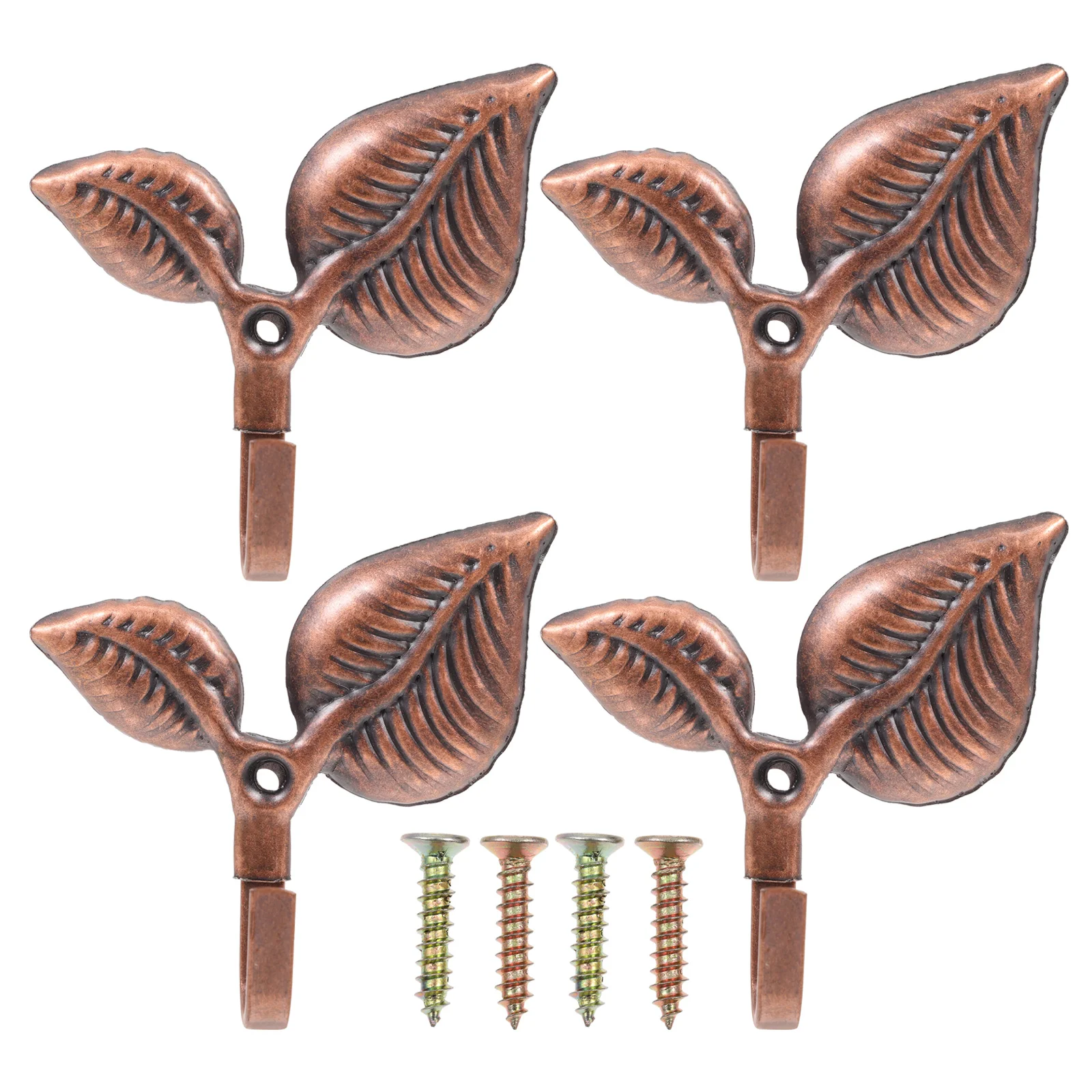 

Iron Hooks Metal Leaf Shape Wall Decoration Hook Wall Mount Coat Hooks Hat Hooks Single Prong Coat Hanger Bedroom